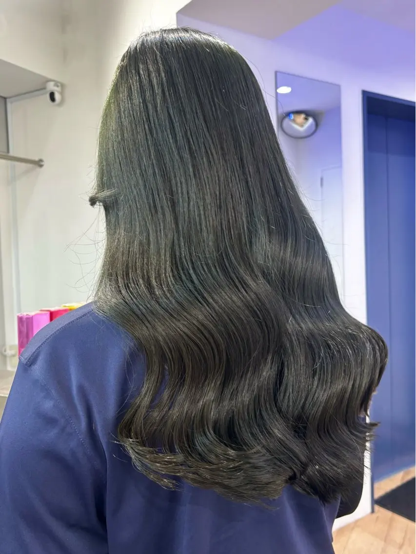 ロング ヘアカラー ブリーチ透明感カラー 🍀mizuki🍀のヘアスタイル