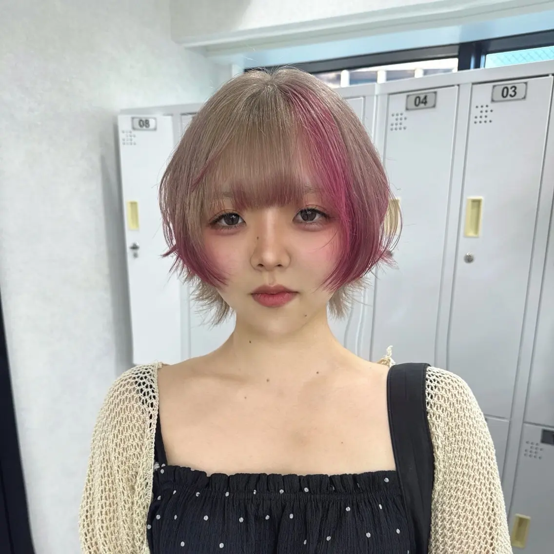 ミディアム ヘアカラー 透明感•ハイトーン /🪽ゆずほ🪽のヘアスタイル