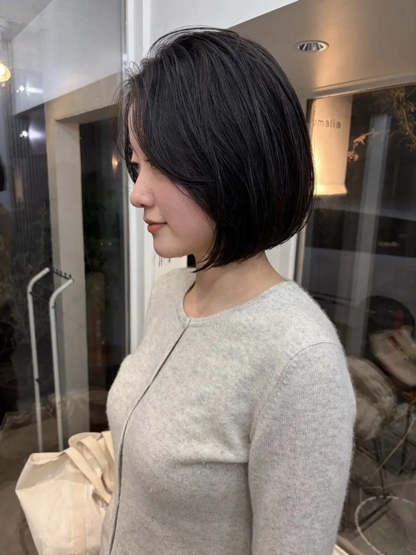 ショート ボブ カット トリートメント 中性的ヘア/ ナチュラル/トモキのヘアスタイル