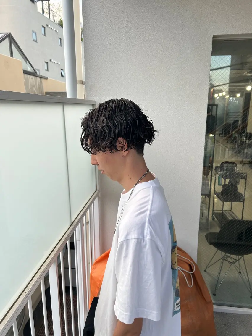 パーマ メンズ カズキ🌼曲がる 縮毛矯正のヘアスタイル
