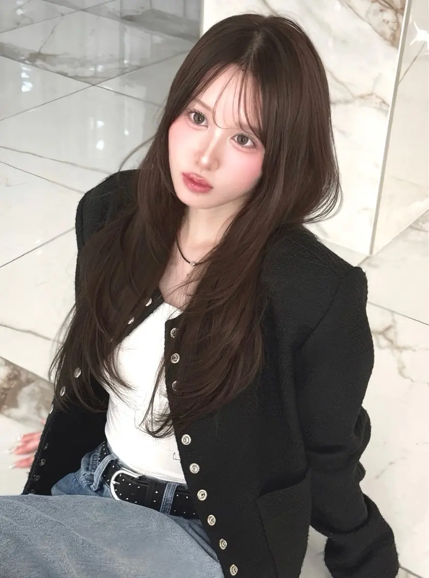 🎓学生限定🎀韓国風カット+透明感カラー+TR🇰🇷✨18900→8200円💗の写真