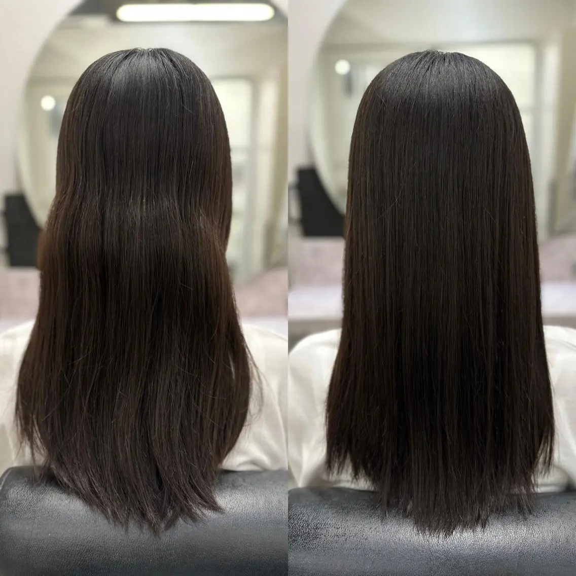 セミロング カット 縮毛矯正 トリートメント JYO 髪質改善専門家のヘアスタイル