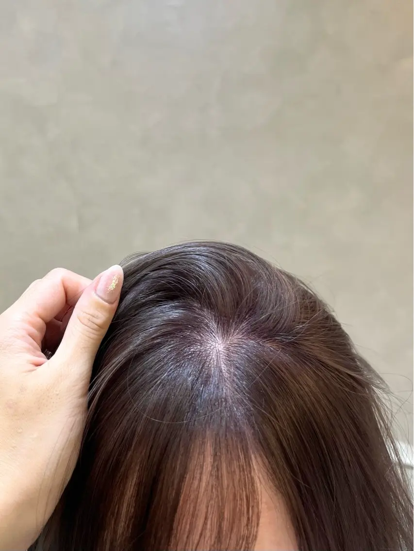 セミロング カラー ブリーチ 透明感カラー グレージュ ラベンダーカラー ラベンダーグレージュ ヘアカラー トリートメント このか🕊️ベージュ /グレージュ/カットのヘアスタイル