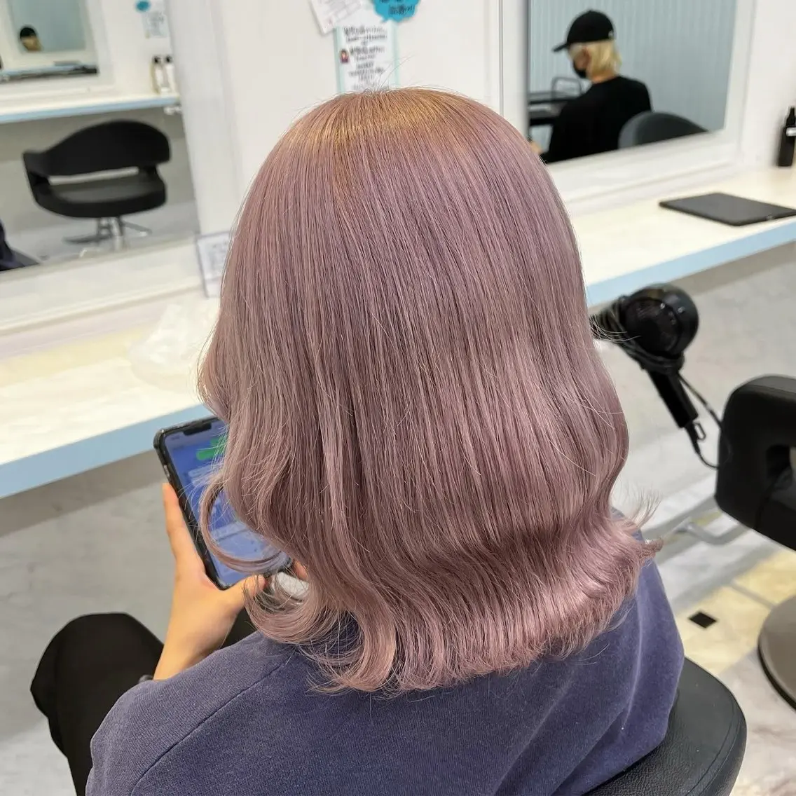 ミディアム カラー ヘアカラー トリートメント ブリーチカラー 🩵MIZUKIのヘアスタイル