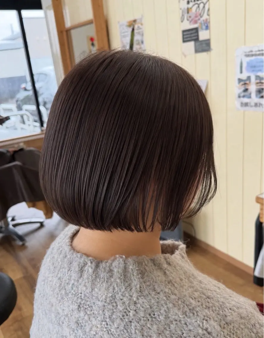 ショート カット ヘアカラー トリートメント 艶髪カラー/髪質改善 細貝 舞利のヘアスタイル