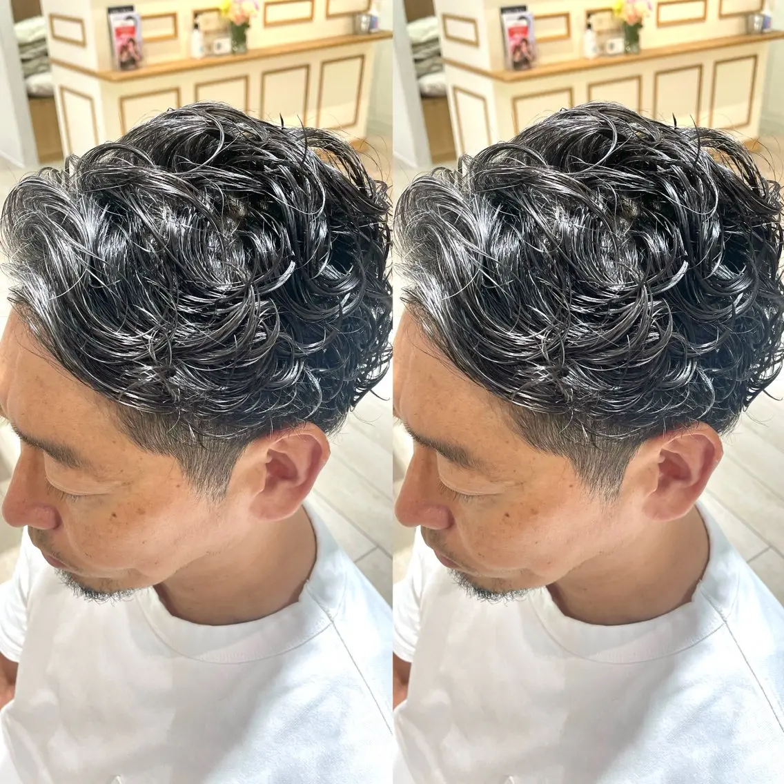 パーマ メンズ 髪質改善矯正/カラー /吉祥寺 mariのヘアスタイル