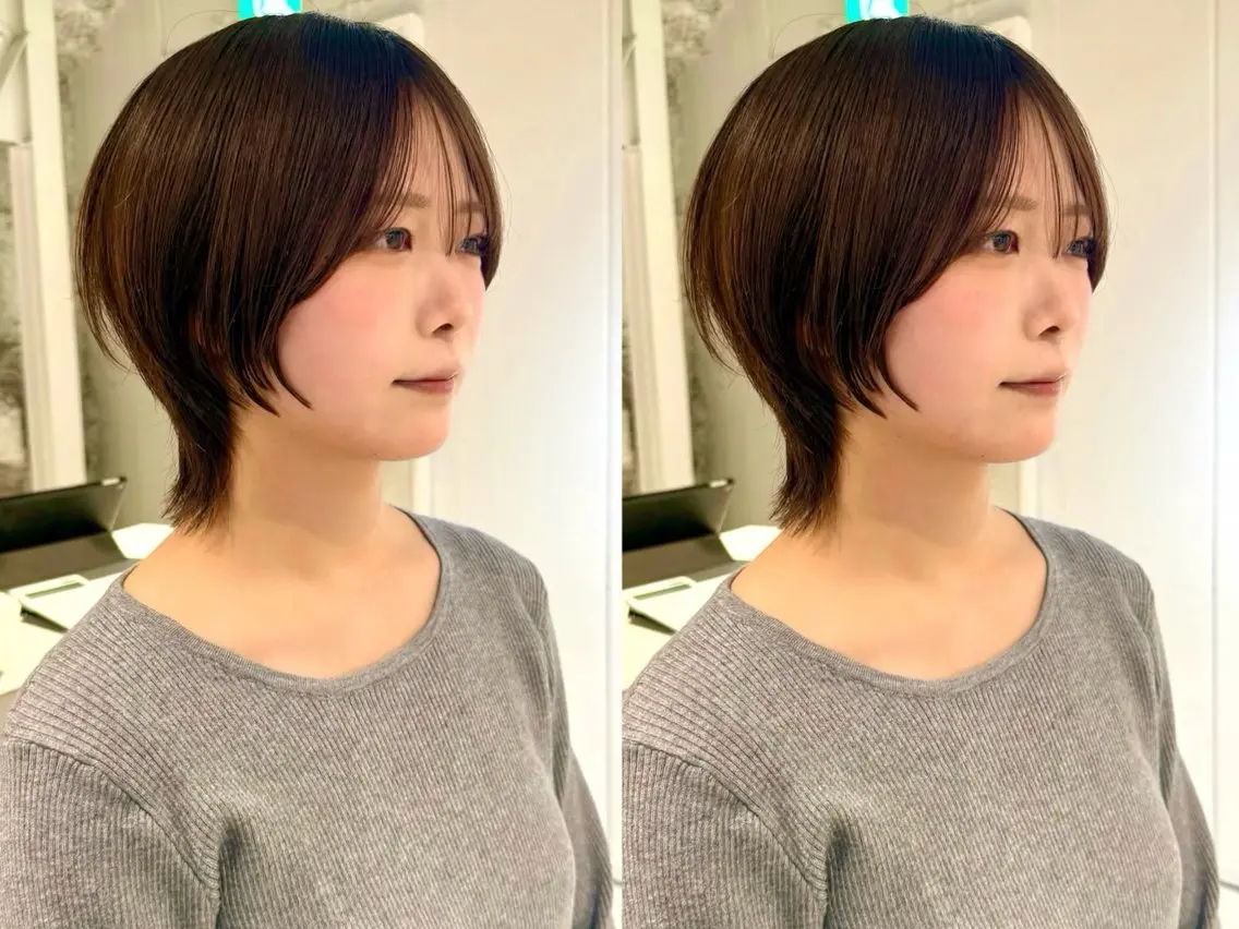 ショート カット ヘアカラー 骨格診断で絶対可愛い ✨丸みショート✨凌弥のヘアスタイル