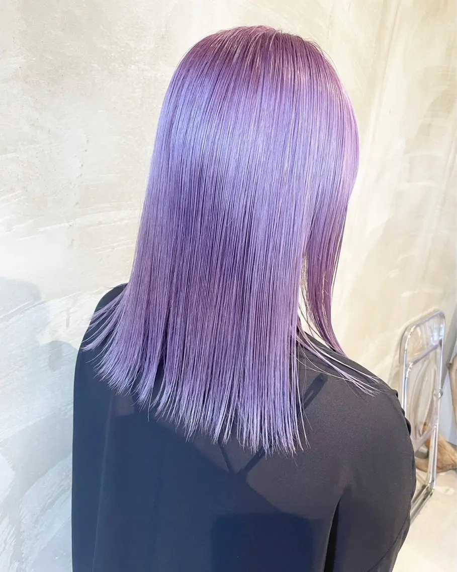 ミディアム カラー ヘアカラー ダブルカラーが得意 髙木千惺/大須のヘアスタイル