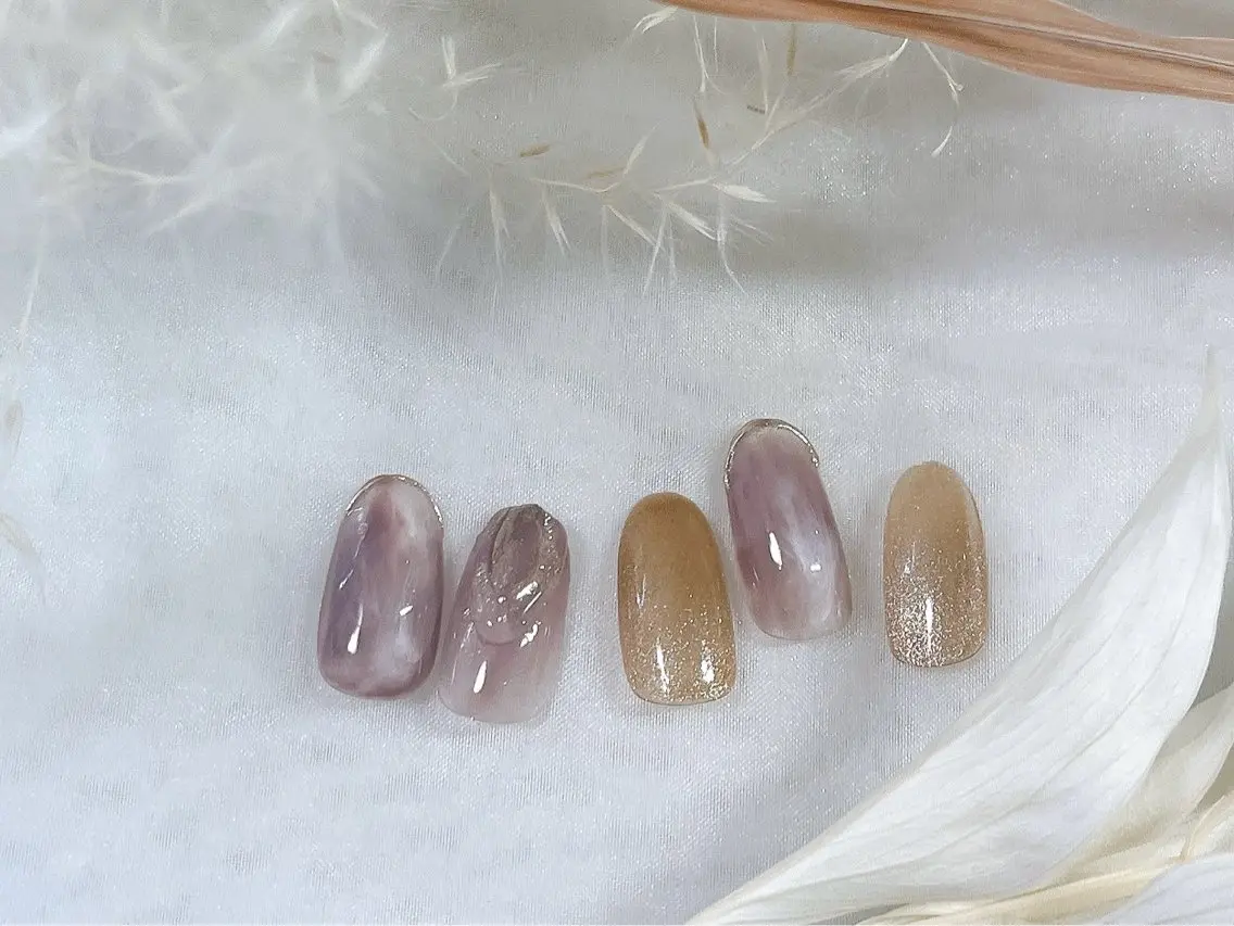 ネイル フットネイル ジェルネイル ラメ(グリッター) ニュアンスネイル パラジェル ハンドネイル kiki nail &brow二子玉川のネイルデザイン