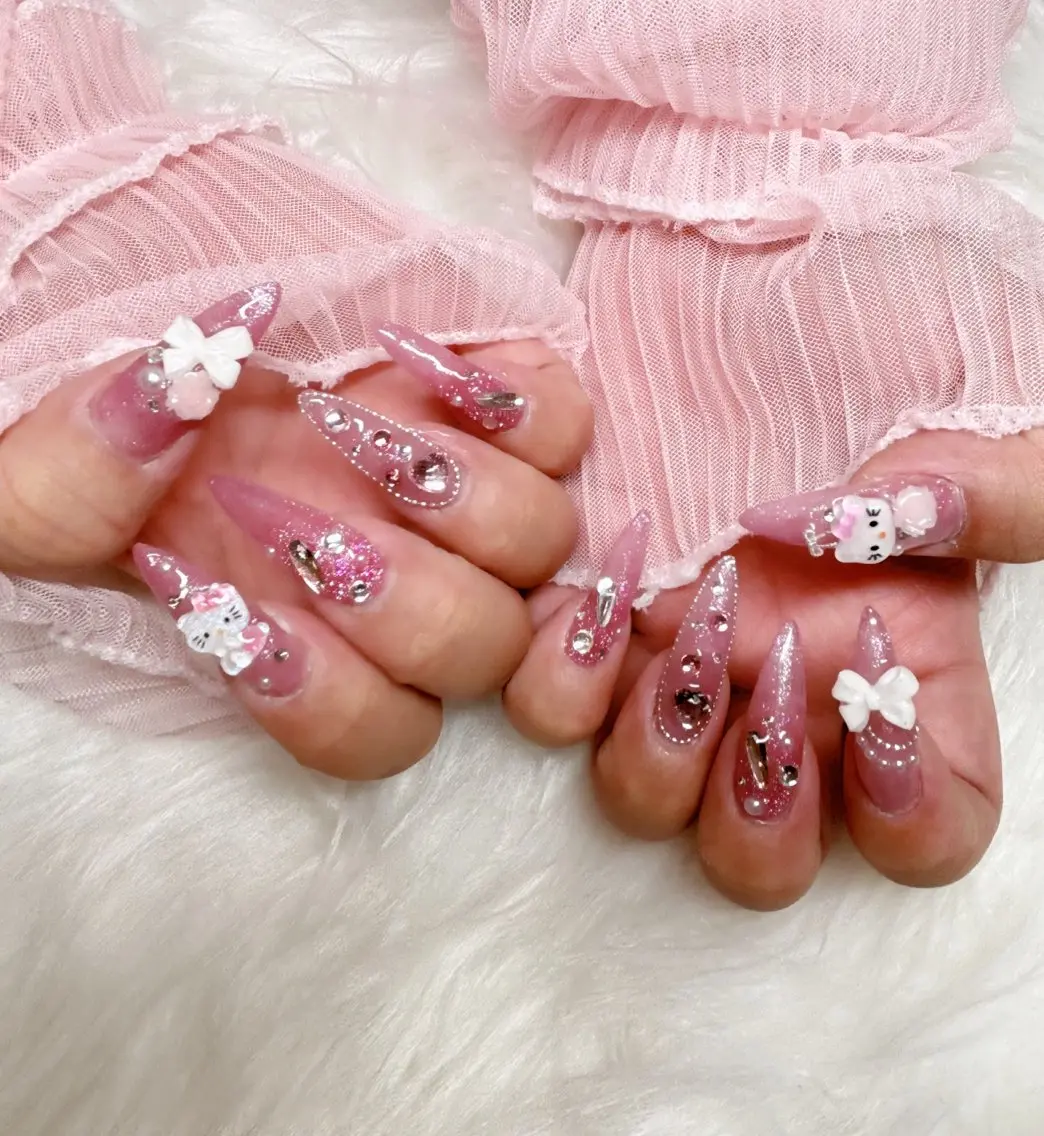 ネイル ピンク ハンドネイル Nail Salon macherieのネイルデザイン
