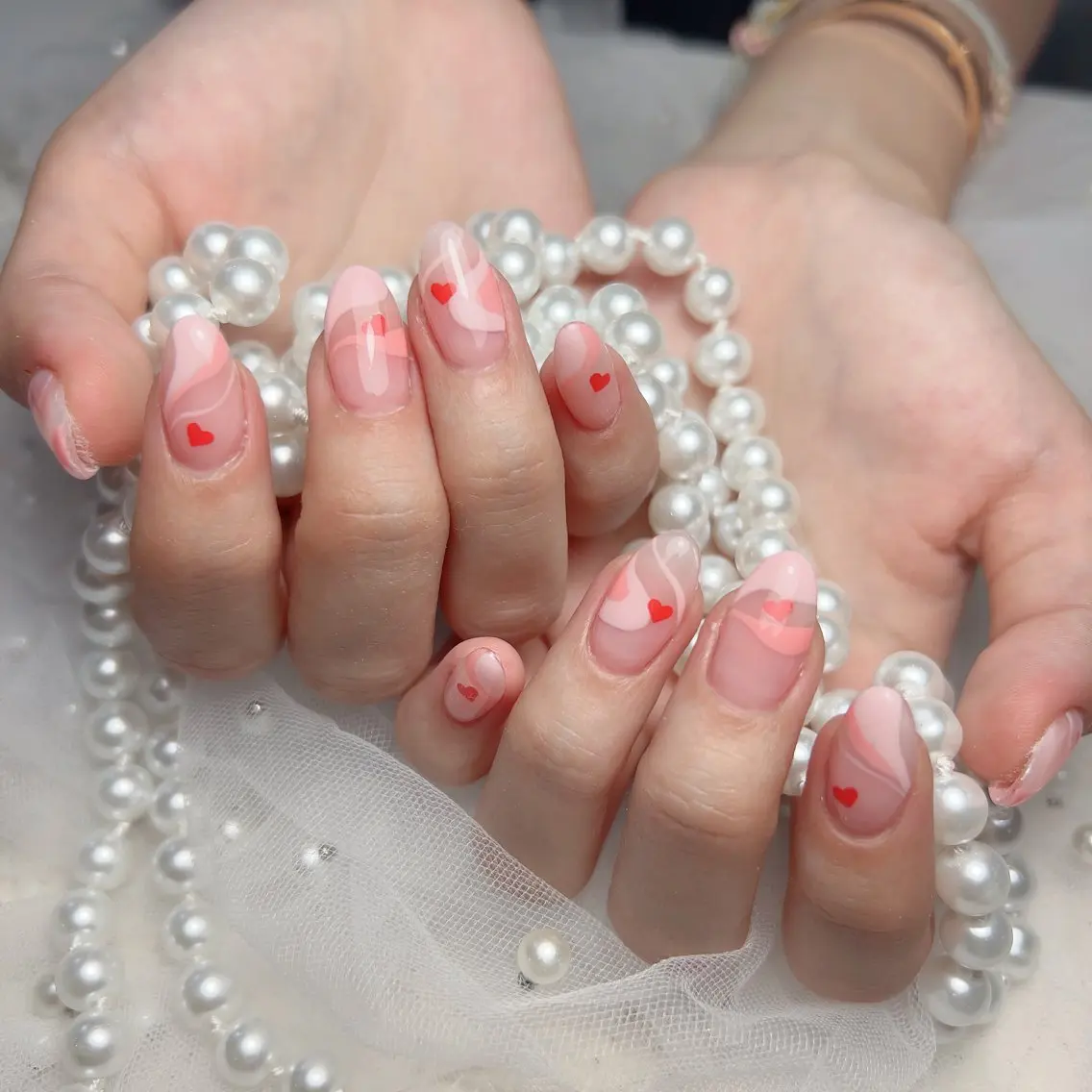 ネイル ハンドネイル M 🌷Nail 長さだし専門店のネイルデザイン