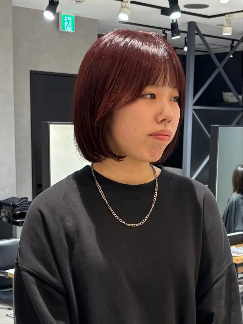 ショート レイヤー/ボブパーマ ⭐️NAOKIのヘアスタイル