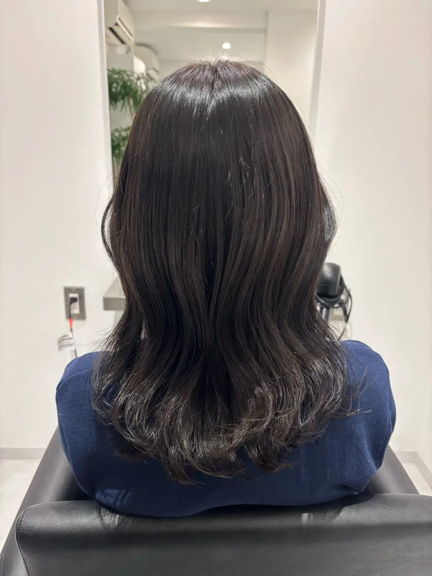セミロング カラー ベージュカラー ブリーチ ブラウンカラー ケアブリーチ カシス カット ヘアカラー トリートメント 🎀韓国ヘア× 透明感カラー🎀正源のヘアスタイル