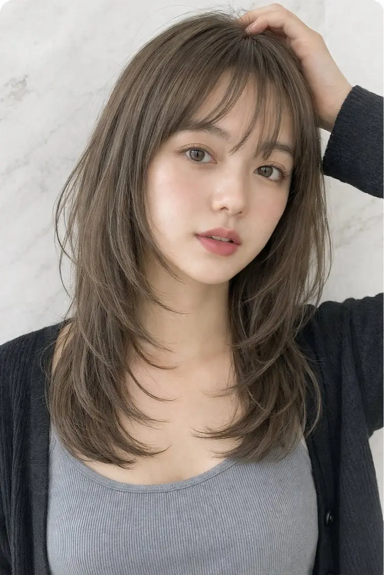 ロング カラー ヘアカラー IENA髪質改善 honokaのヘアスタイル