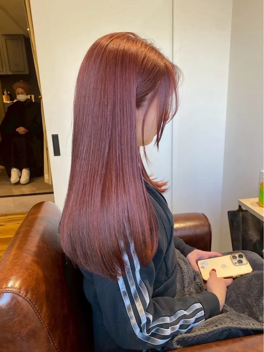 ロング カラー zina🎀レイヤー 大西美羽のヘアスタイル