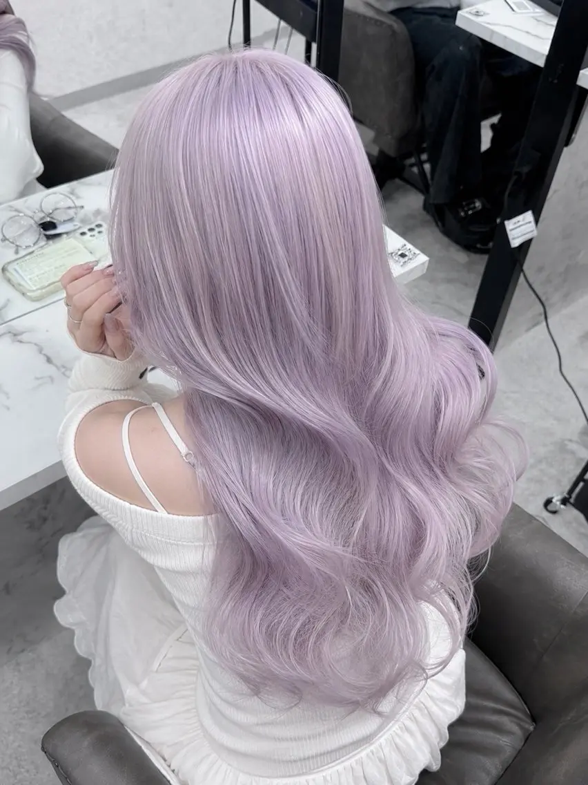 ロング カラー 【盛れhair+ダブ ルカラー】💟まなみのヘアスタイル