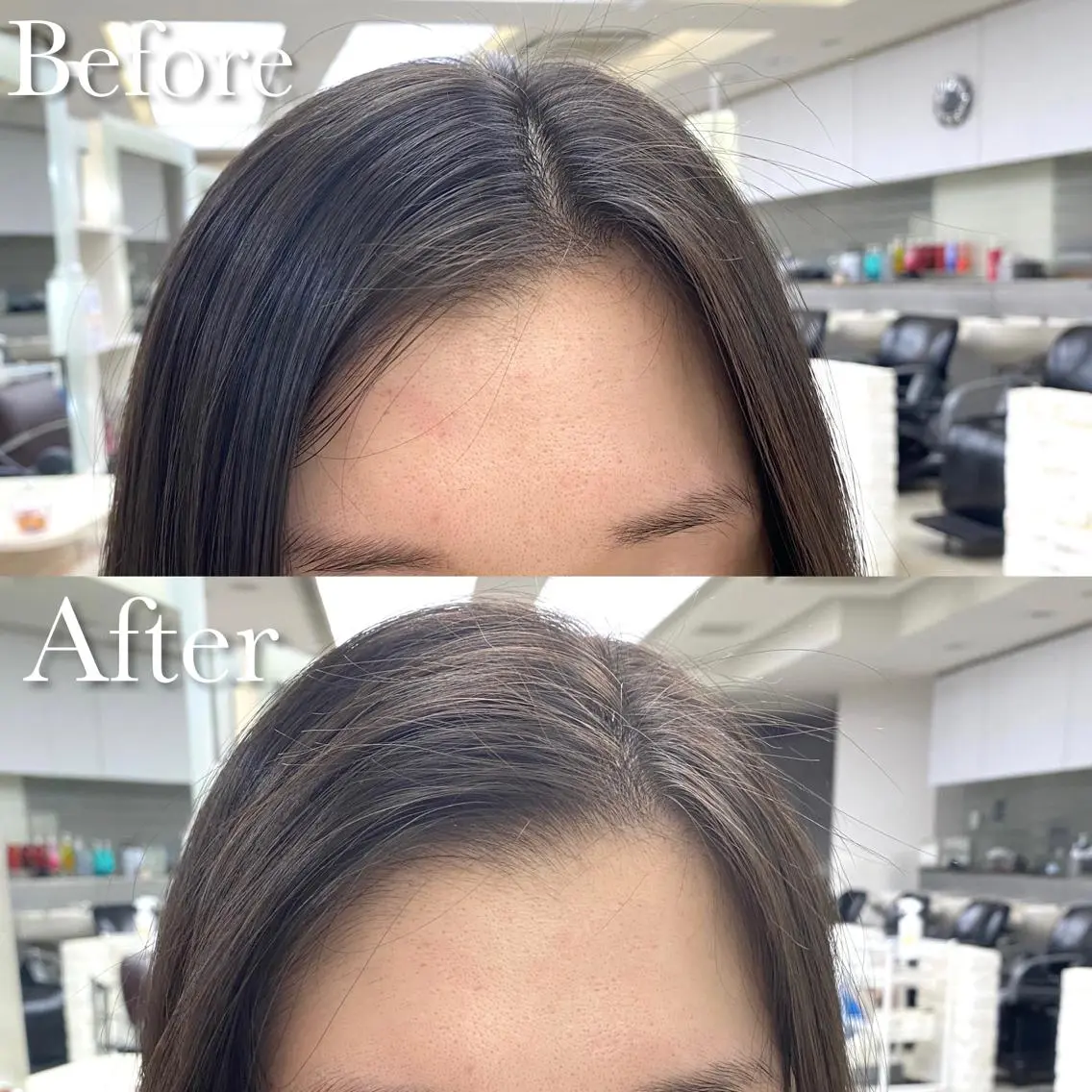 パーマ 根元パーマ コテ巻き風パーマ💛 池袋のヘアスタイル