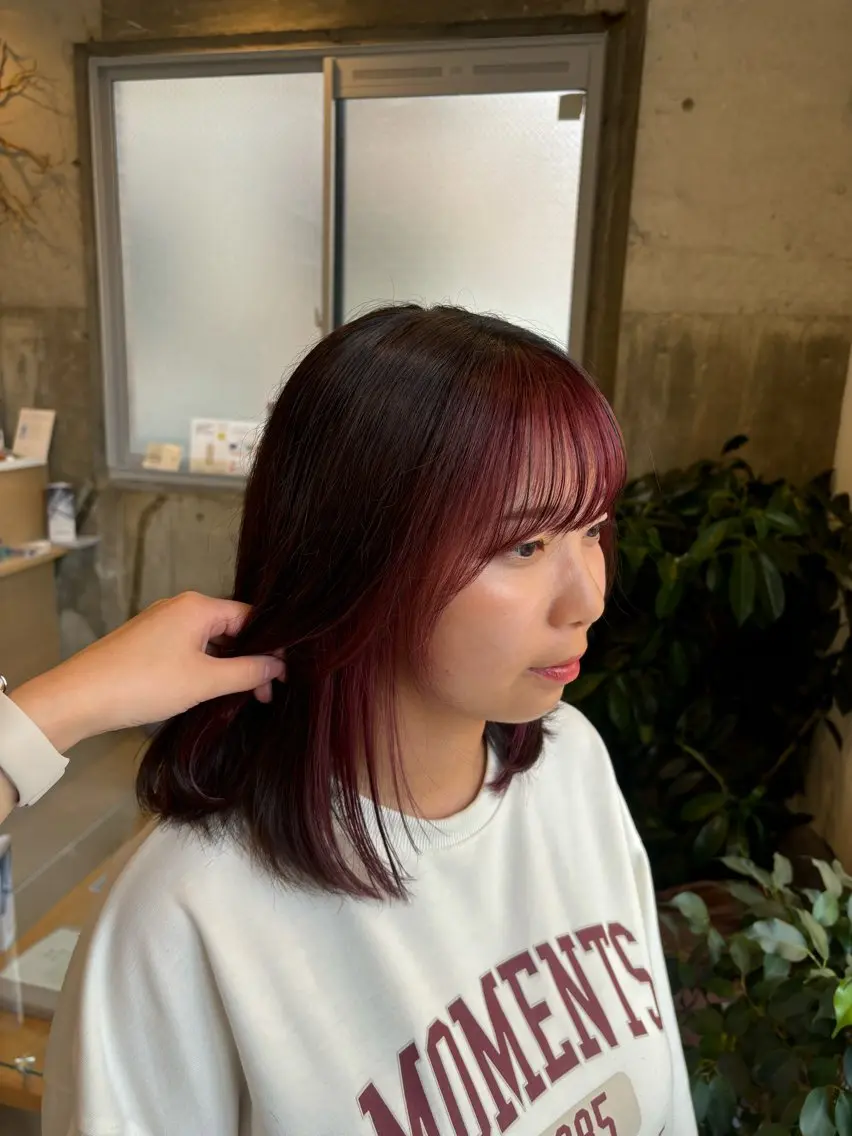 セミロング ミストバング レイヤーカット🥀/ 大曽根🤍yuukaのヘアスタイル
