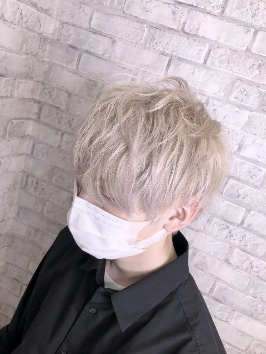 【メンズ限定】束感カット & Wブリーチカラー & トリートメント¥18000の写真