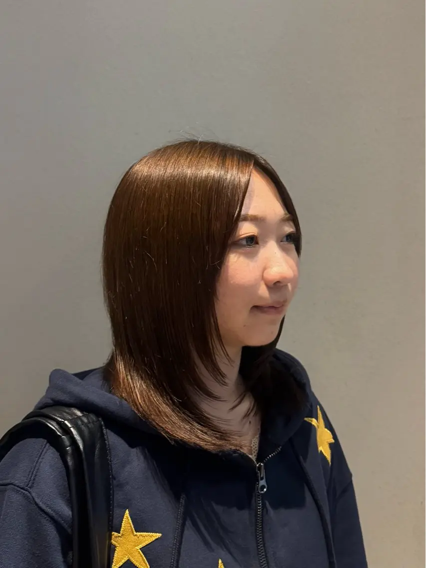 セミロング カット トリートメント ヘッドスパ 艶カラー×レイヤー ‪🪽‪maiのヘアスタイル