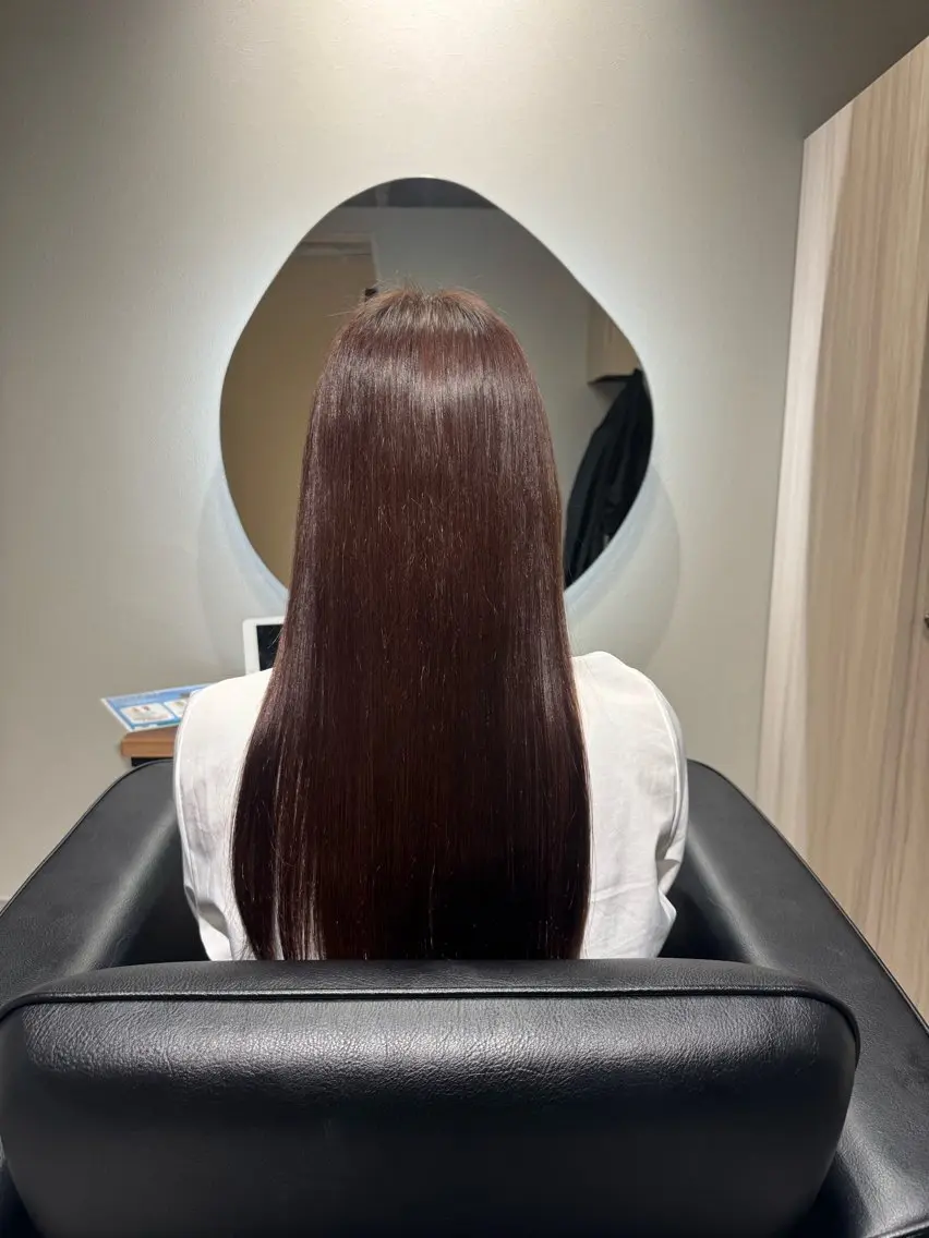 ロング 博多美容室NAVY 橋本心縮毛矯正のヘアスタイル