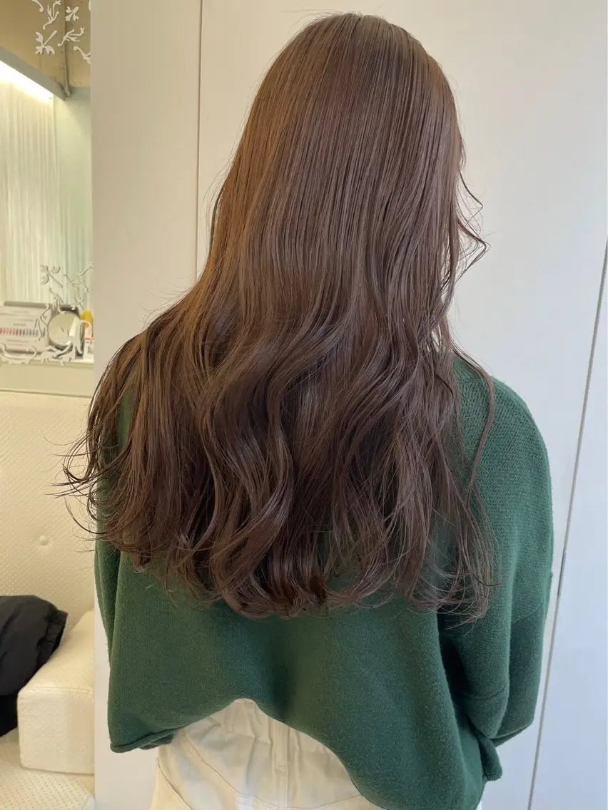 ロング カラー ヘアカラー ParveMix🍀 藤原愛未のヘアスタイル