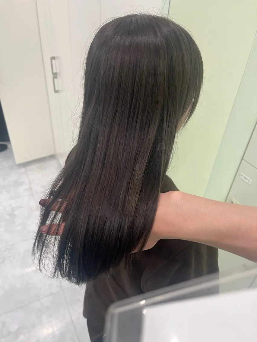 ロング カラー 縮毛矯正 野口 楓華のヘアスタイル