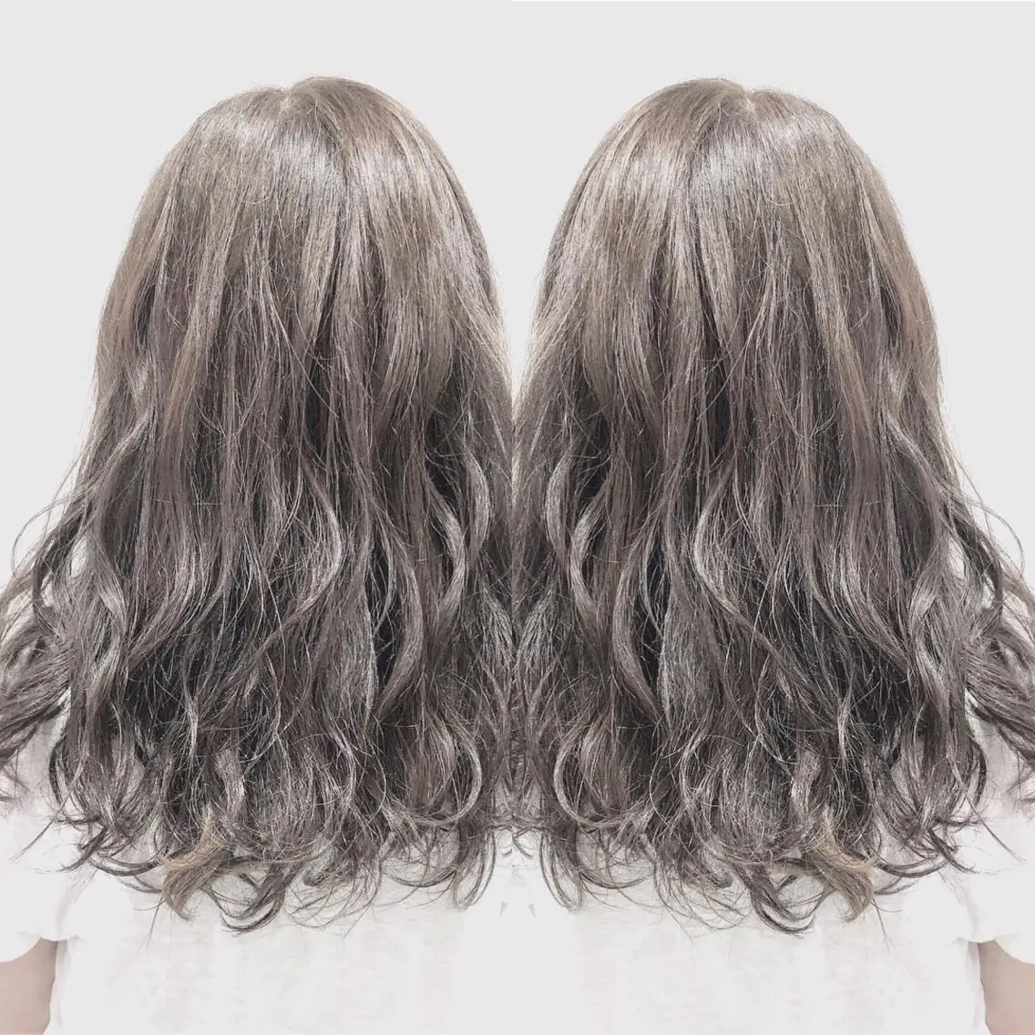 ロング カラー ヘアアレンジ グレージュ ハイライトカラー ハイライト メンズパーマ特化/ メッシュ/薫/店長のヘアスタイル