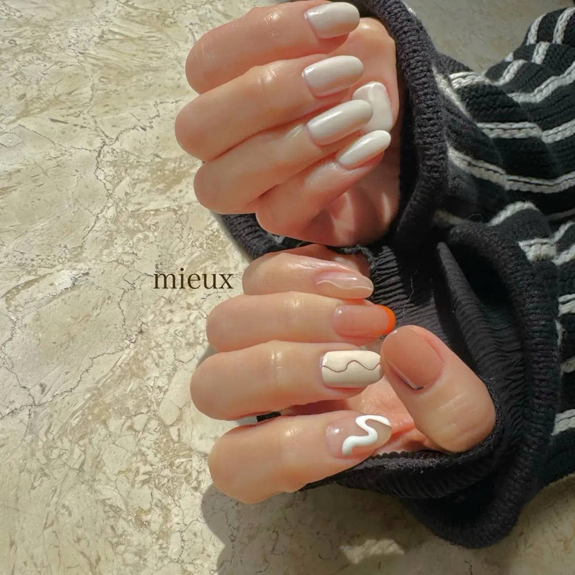 ネイル ハンドネイル フットネイル nail salon mieux(ミュー)のマツエク・マツパデザイン