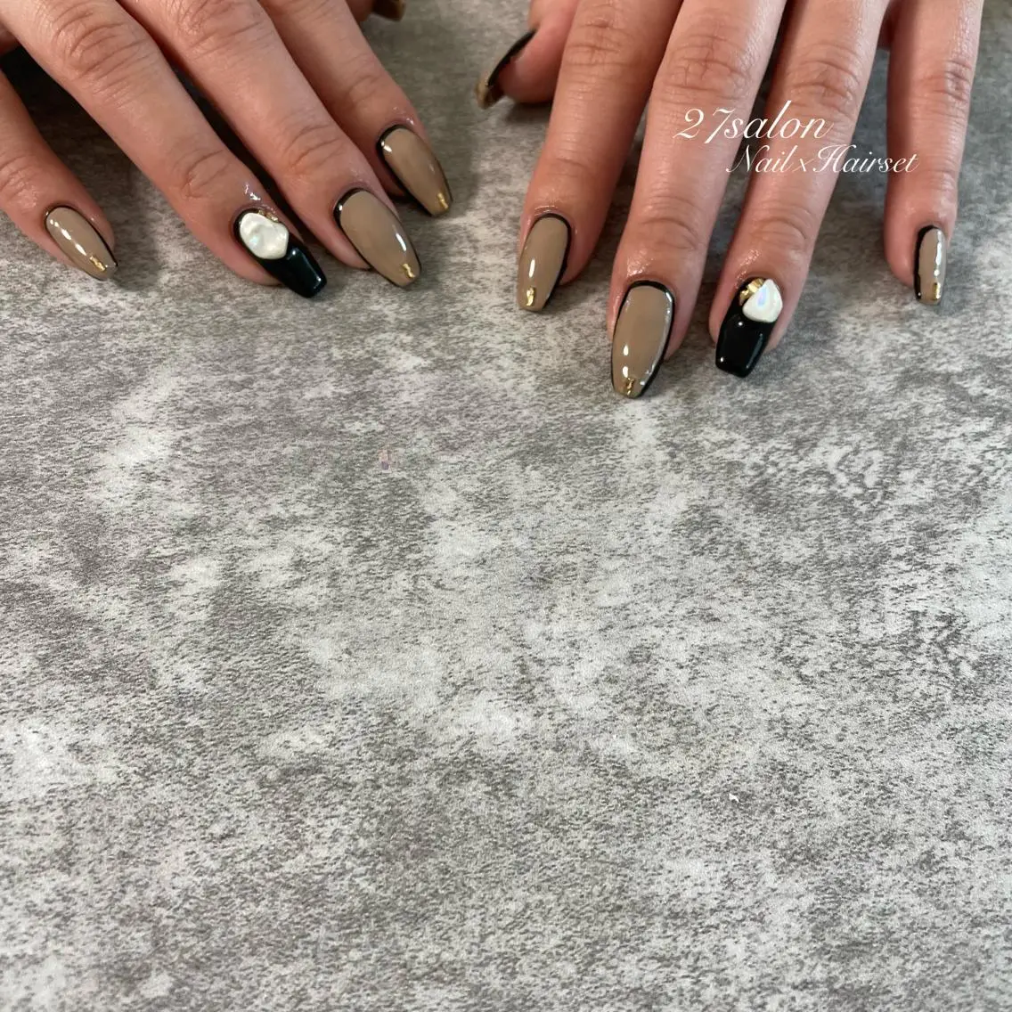 ネイル シンプルネイル 27salon yuinaのネイルデザイン