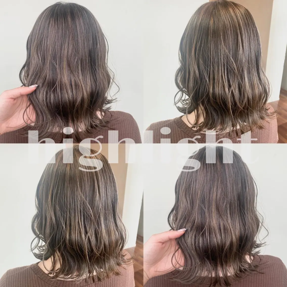 ミディアム 小澤 志穂のヘアスタイル
