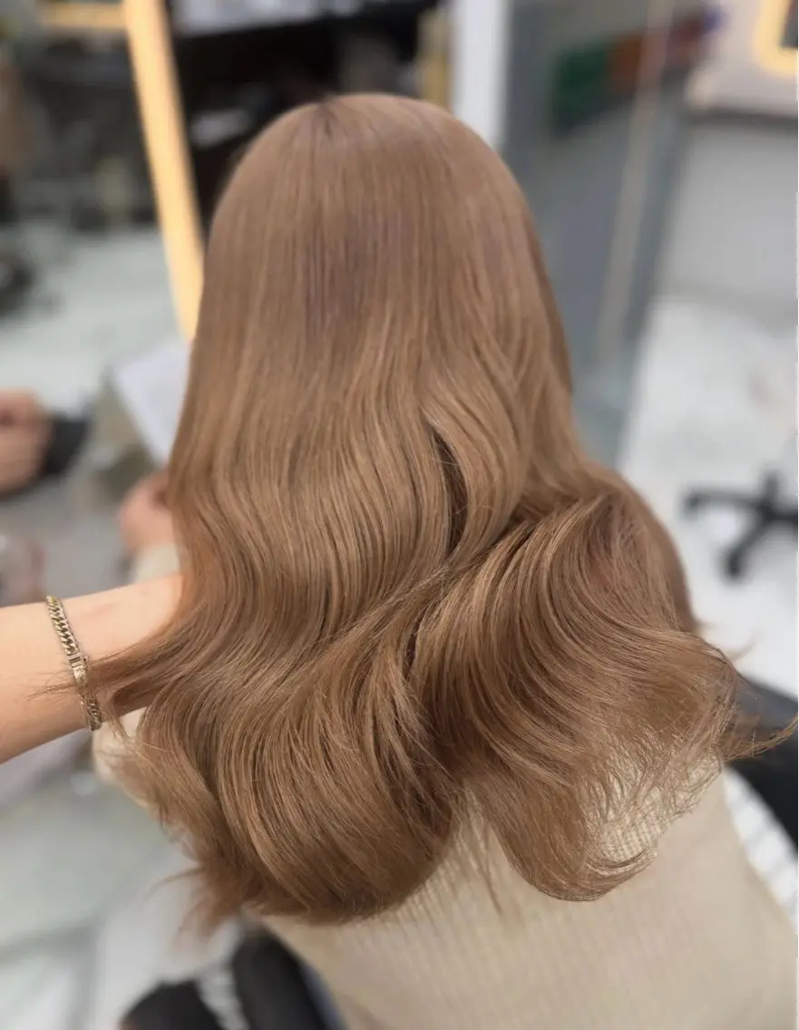 セミロング カラー ヘアカラー 笠間 啓聖のヘアスタイル
