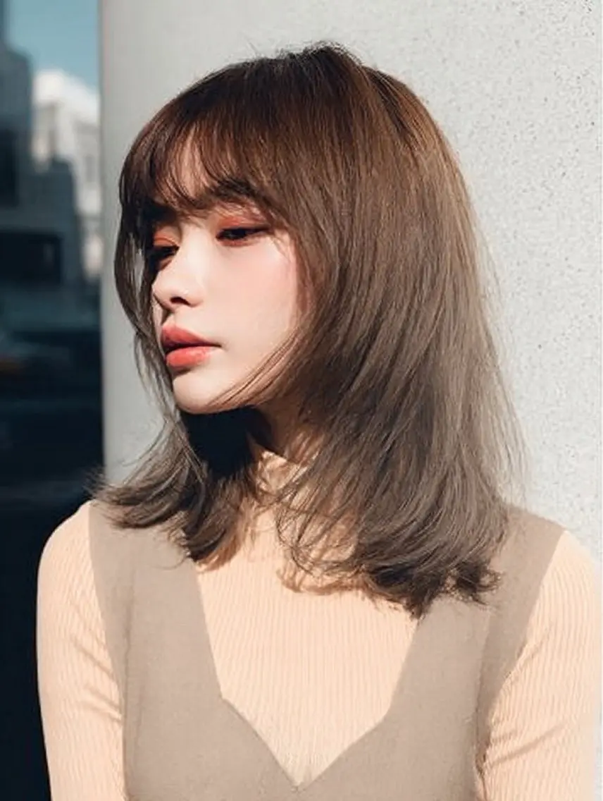 ロング ヘアカラー トリートメント 絶対綺麗な暖色カラー 🎯あります✨増渕✨のヘアスタイル