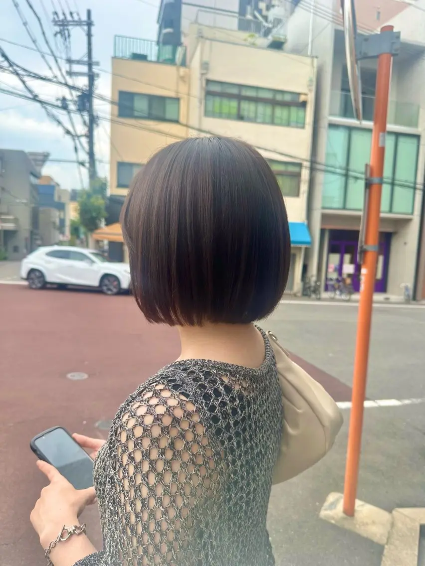 ショート ボブ きたむら ひかりのヘアスタイル