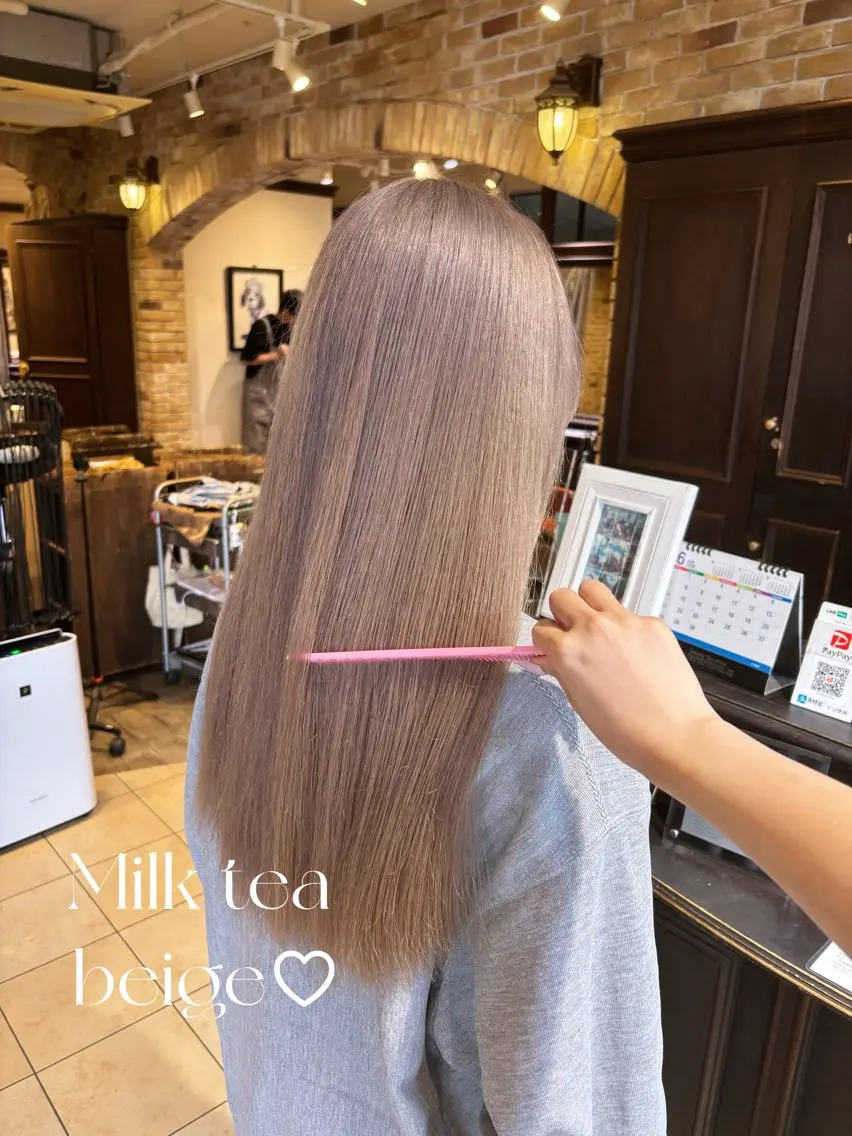 ロング ヘアカラー トリートメント Aoi 🎀 Ly hairのヘアスタイル