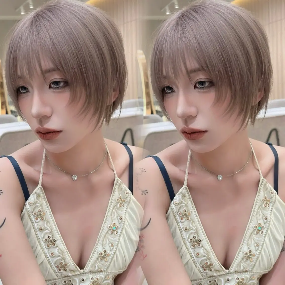 ショート カラー レイヤー/髪質改善 Lond ambreのヘアスタイル