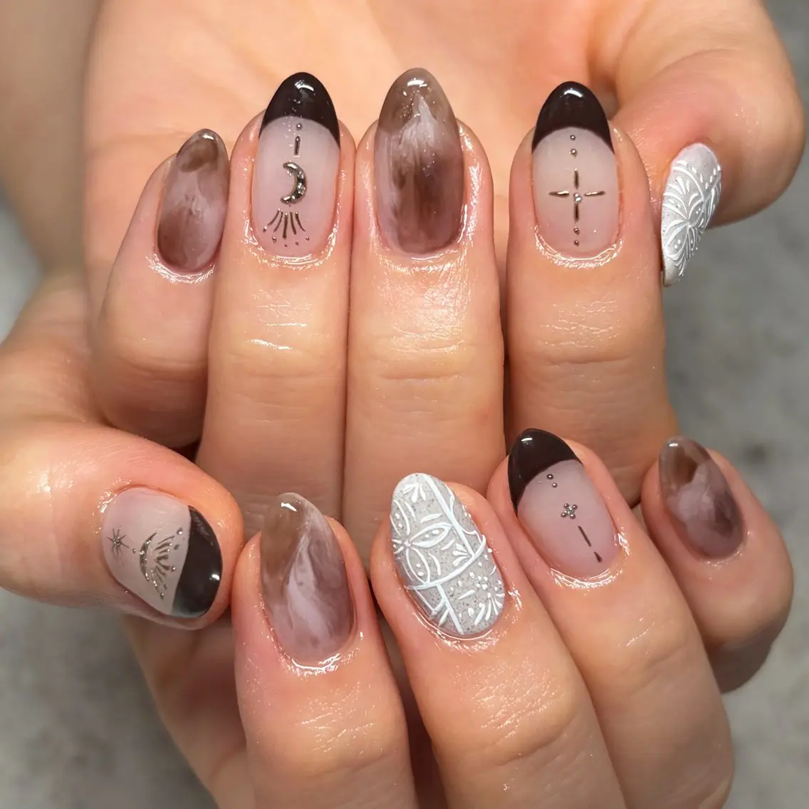 ネイル ハンドネイル Natsumi 𓂃𓈒𓏸𓍯のネイルデザイン