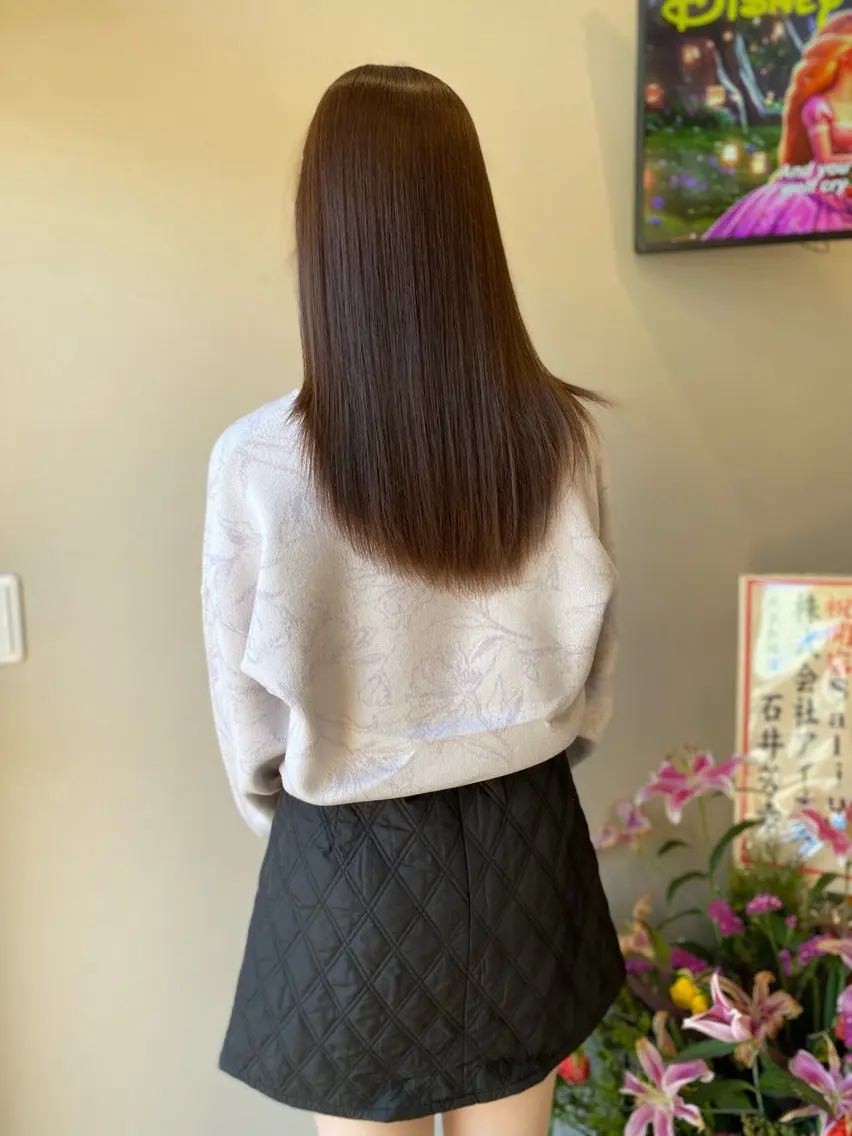 セミロング カラー アッシュ ベージュカラー masa ディレクターのヘアスタイル