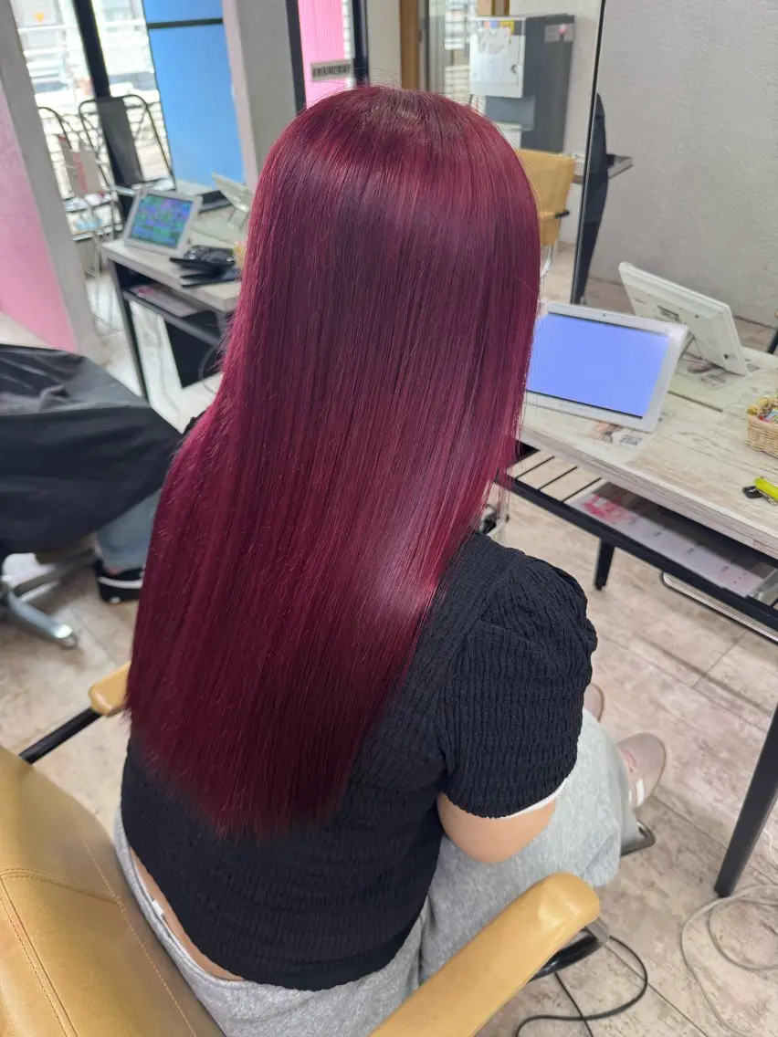 ロング カラー ヘアカラー トリートメント 🍒Nagisa 🍒のヘアスタイル