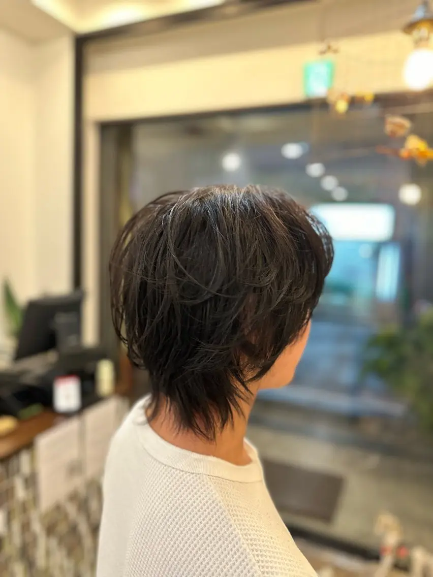ショート カラー ヘアカラー トリートメント 村上 滉弥のヘアスタイル