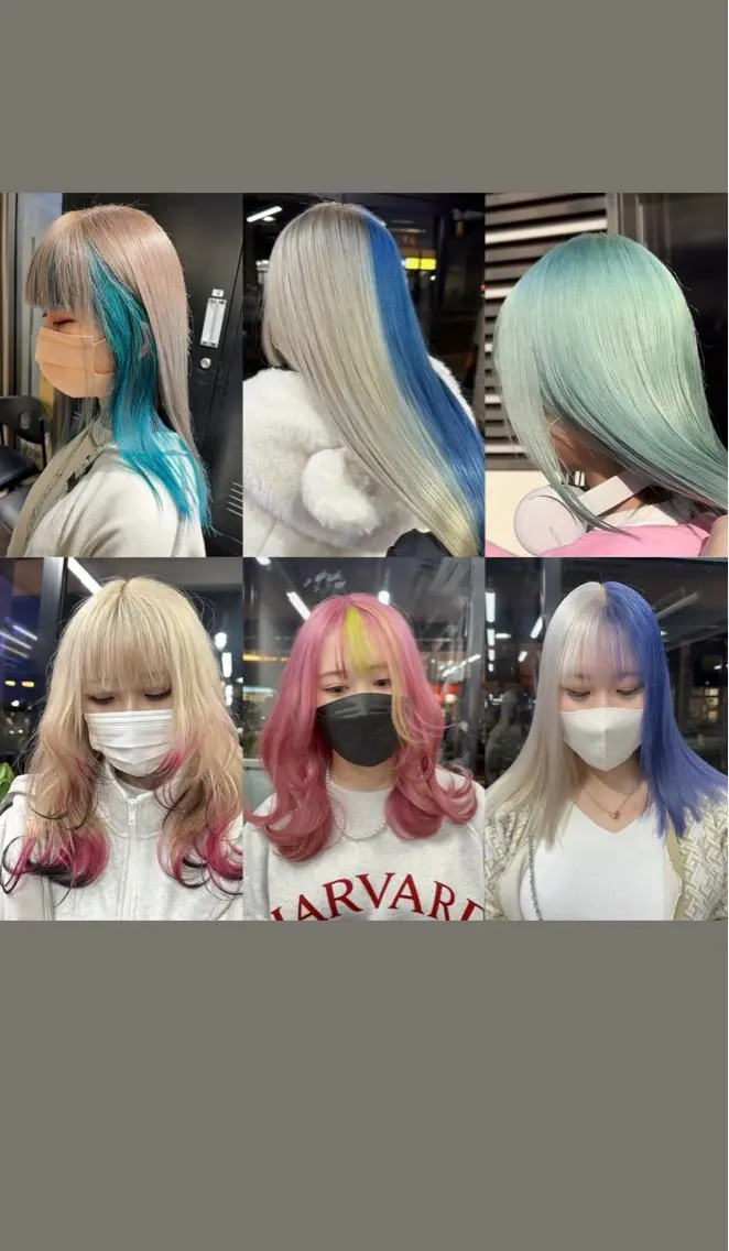 カラー デザインカラー ハイトーンカラー カット ヘアカラー Seleneコウキ ブリーチ/ハイトーンのヘアスタイル