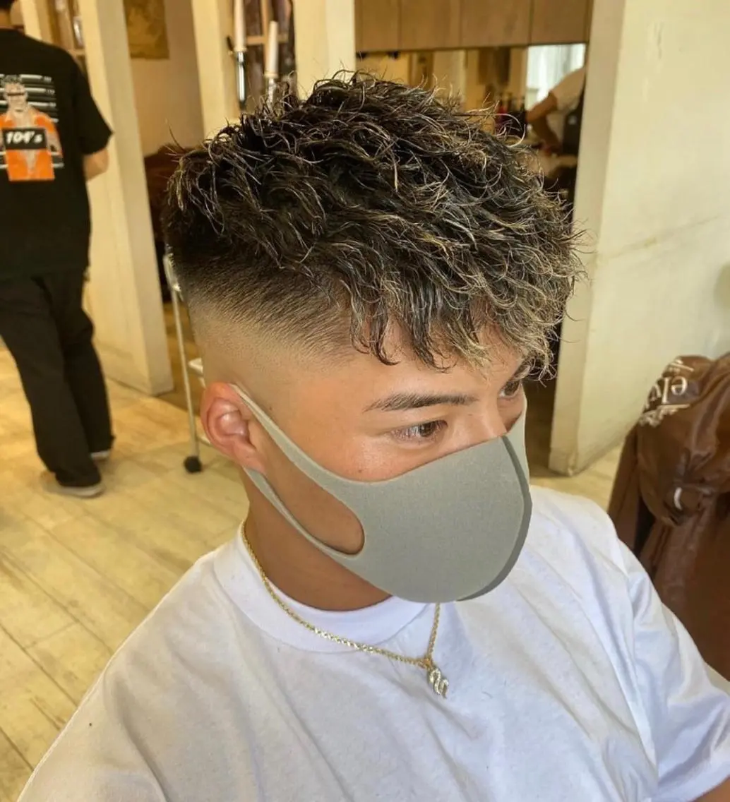 ショート パーマ メンズ 💈men's💈 satoru中目黒のヘアスタイル