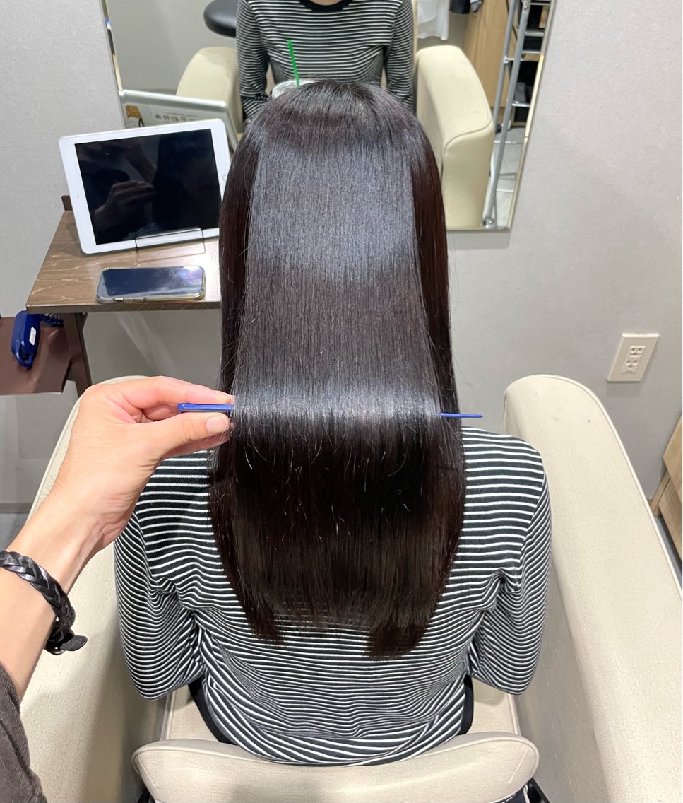 ロング カット ヘアカラー トリートメント 博多/髪質改善/ /縮毛矯正/れいのヘアスタイル