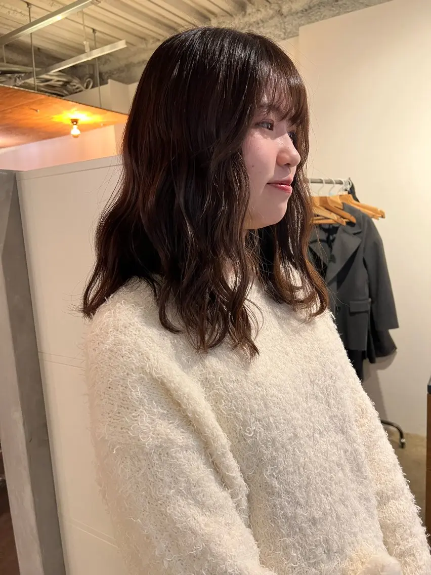 ミディアム カラー すみか / カットモデル募集のヘアスタイル
