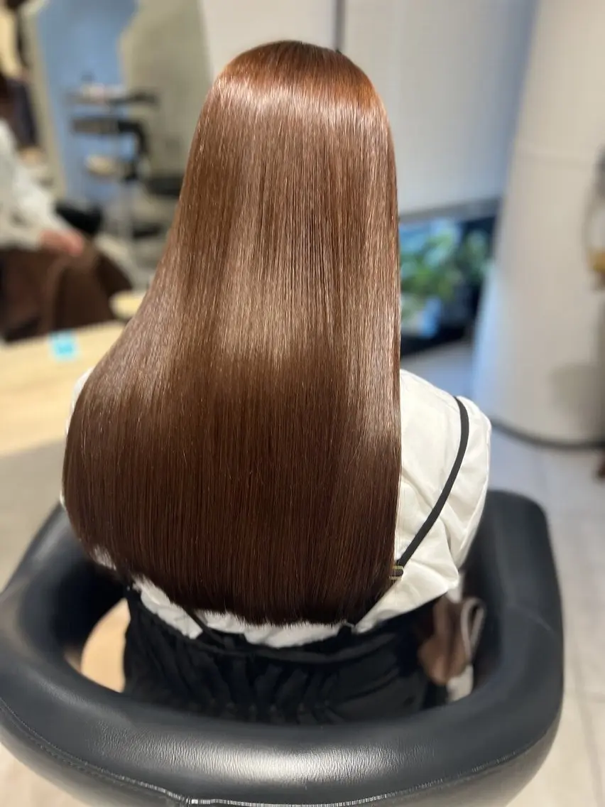 ロング ヘアカラー 縮毛矯正 トリートメント 美髪矯正🫧艶髪特化 🫧関口太郎のヘアスタイル