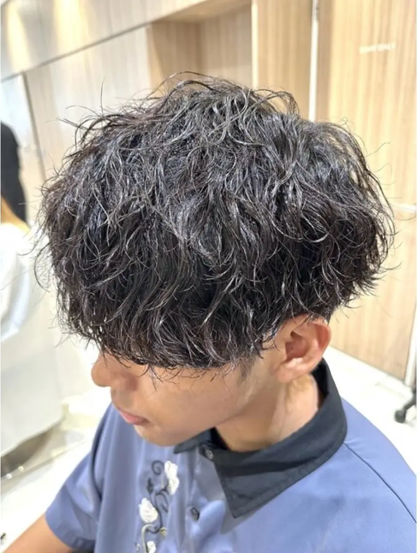 パーマ メンズ カット パーマ 🌷縮毛矯正🌷 中村百花のヘアスタイル