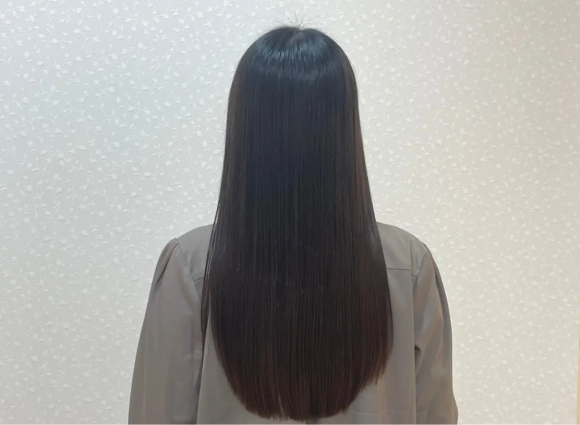 カット+ダメージレス✨プレミアム縮毛矯正💕+トリートメント💕の写真