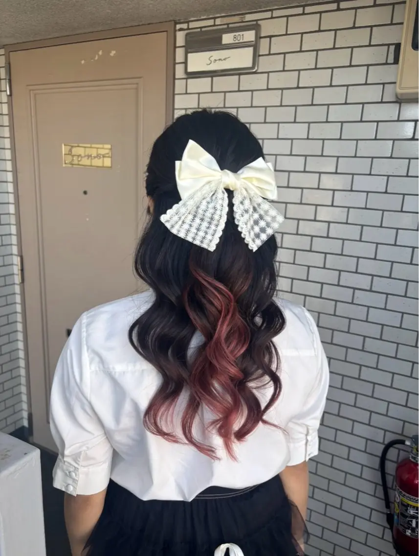 ヘアアレンジ ハーフアップ 🌺ヘアメイク SYOKA🌺のヘアスタイル