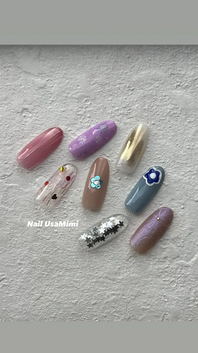 ネイル アートネイル ジェルネイル グラデーション 韓国ネイル ワンカラーネイル ハンドネイル 本町NailUsa Mimi RIKOのネイルデザイン