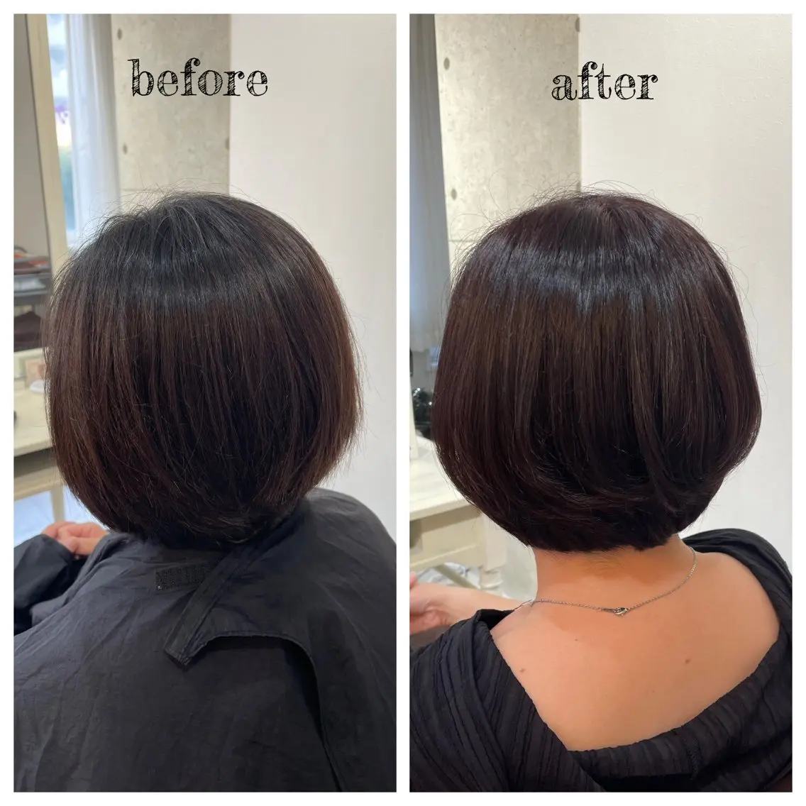 ショート カラー ボルドーカラー ルビー ヘアカラー PutiLuca 浅川のヘアスタイル